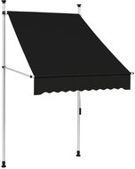 Ručně zatahovací markýza 100 cm antracitová - Markýza