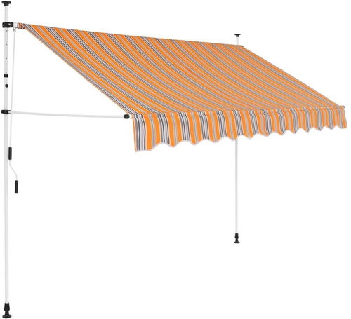 SHUMEE Markýza, žluto-modré pruhy 250cm - Markýza - Main image