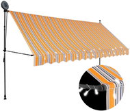 SHUMEE Markýza s LED světlem, žlutomodrá 400cm - Markýza