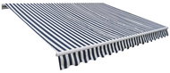 Skládací markýza 400 cm námořická modř/bílá - Markýza