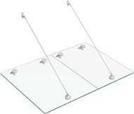 Entrance roof safety glass VSG 120x90 cm stainless steel - Door Canopy