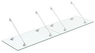 Entrance roof safety glass VSG 240x60 cm stainless steel - Door Canopy