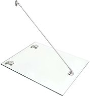 Entrance roof safety glass VSG 90 x 60 cm stainless steel - Door Canopy