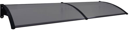 Entrance roof black 300 x 80 cm polycarbonate - Door Canopy - Main image