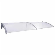 Entrance roof gray and transparent 240 x 80 cm polycarbonate - Door Canopy