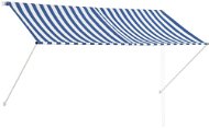 Zatahovací markýza modro-bílá 250 x 150 cm - Markýza