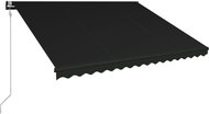 Zatahovací markýza senzor větru a LED 500 x 300 cm antracitová - Markýza