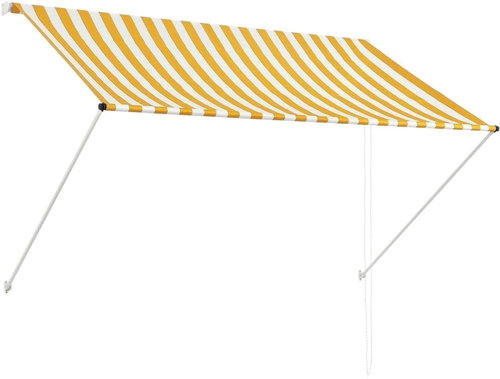 SHUMEE Markýza, žluto-bílá 200 x 150 cm - Markýza - Main image