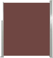 Zatahovací boční markýza / zástěna 160 x 500 cm hnědá - Markýza