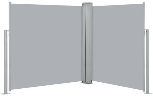 Zatahovací boční markýza / zástěna antracitová 140 x 600 cm - Markýza - Main image