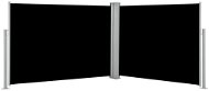 Zatahovací boční markýza / zástěna černá 100 x 1000 cm - Markýza