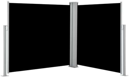 Zatahovací boční markýza / zástěna černá 100 x 600 cm - Markýza - Main image