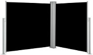 Zaťahovacia bočná markíza/zástena čierna 120 × 600 cm - Markíza