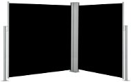 Zaťahovacia bočná markíza/zástena čierna 140 × 600 cm - Markíza