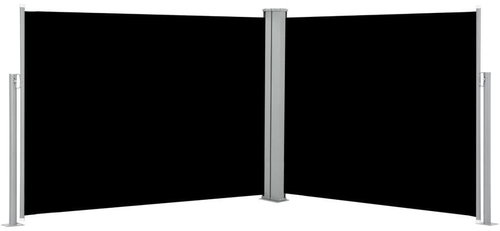 Zatahovací boční markýza / zástěna černá 170 x 1000 cm - Markýza - Main image
