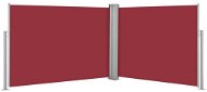 Zatahovací boční markýza / zástěna červená 100 x 1000 cm - Markýza