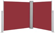 Zaťahovacia bočná markíza/zástena červená 100 × 600 cm - Markíza