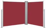 Zaťahovacia bočná markíza/zástena červená 120 × 600 cm - Markíza