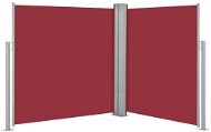 Zatahovací boční markýza / zástěna červená 140 x 600 cm - Markýza