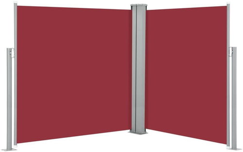 Zatahovací boční markýza / zástěna červená 140 x 600 cm - Markýza - Main image