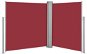 Zaťahovacia bočná markíza/zástena červená 140 × 600 cm - Markíza