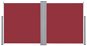 Zaťahovacia bočná markíza/zástena červená 160 × 600 cm - Markíza