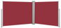 Zatahovací boční markýza / zástěna červená 170 x 1000 cm - Markíza