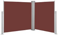 Zatahovací boční markýza / zástěna hnědá 120 x 600 cm - Markýza