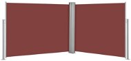 Zaťahovacia bočná markíza/zástena hnedá 140 × 1000 cm - Markíza