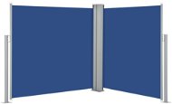 Zatahovací boční markýza / zástěna modrá 120 x 600 cm - Markýza