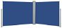 Zatahovací boční markýza / zástěna modrá 140 x 1000 cm - Markýza