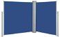 Zaťahovacia bočná markíza/zástena modrá 140 × 600 cm - Markíza