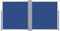 Zatahovací boční markýza / zástěna modrá 160 x 600 cm - Markýza