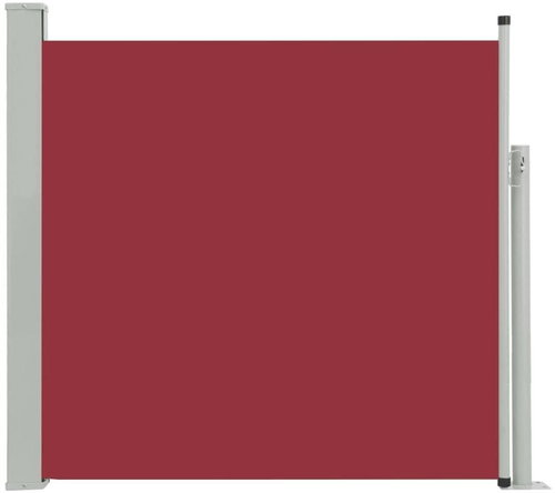 Zatahovací boční markýza/zástěna na terasu 170 x 300 cm červená - Markýza - Main image