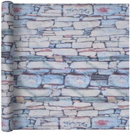 Balcony screen oxford fabric 75 x 600 cm print with stones - Screen