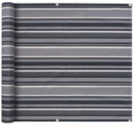 Balcony screen oxford fabric 75 x 600 cm gray stripe - Screen