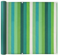 Balcony screen oxford fabric 90 x 400 cm green stripe - Screen