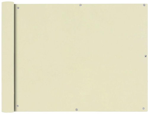 Balcony screen made of oxford fabric 90x400 cm cream - Screen - Main image