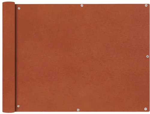 Balcony screen made of oxford fabric 90x600 cm brick - Screen - Main image
