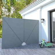 Folding screen for the terrace gray 300 x 200 cm - Screen