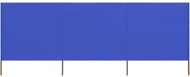3-piece screen against the wind fabric 400 x 120 cm cyan blue - Screen