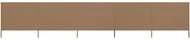 5-piece screen against the wind fabric 600 x 80 cm taupe - Screen