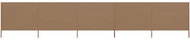 5-piece screen against the wind textile 600 x 120 cm taupe - Screen