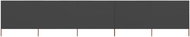 5-piece screen against the wind textile 600 x 160 cm anthracite - Screen
