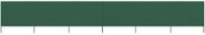 6-piece screen against the wind fabric 800 x 120 cm green - Screen