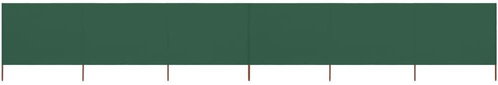 6-piece screen against the wind fabric 800 x 120 cm green - Screen - Main image