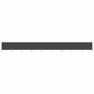 9-piece screen against the wind 1200 x 80 cm anthracite - Screen