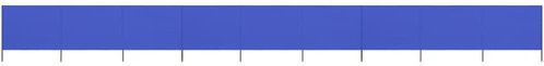 9-piece screen against the wind textile 1200 x 120 cm cyan blue - Screen - Main image