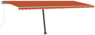 Volně stojící ručně zatahovací markýza 600 x 300 cm oranžovohnědá 3069800 - Markýza