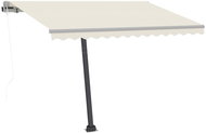 Volně stojící automatická markýza 300 x 250 cm krémová 3069507 - Markýza